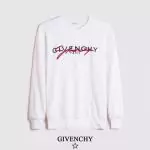 sweat shirt homme givenchy embroidery logo white